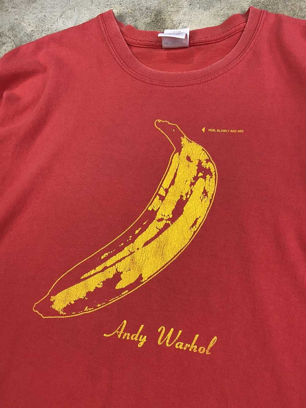 Art × Vintage Vintage Andy Warhol banana graphic … - image 2