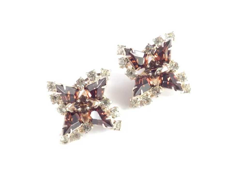 Large Rhinestone Star Earrings - image 2