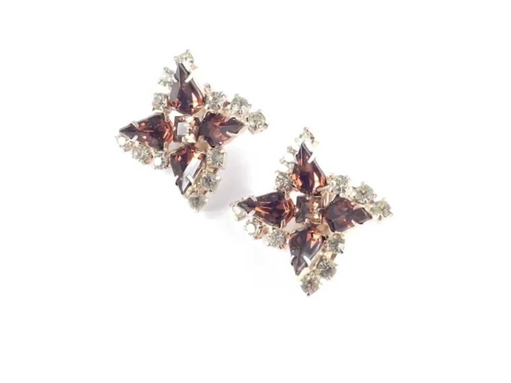 Large Rhinestone Star Earrings - image 4