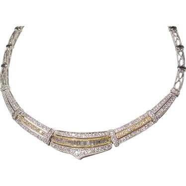 Indomiti Diamond Necklace 18K Two-Toned