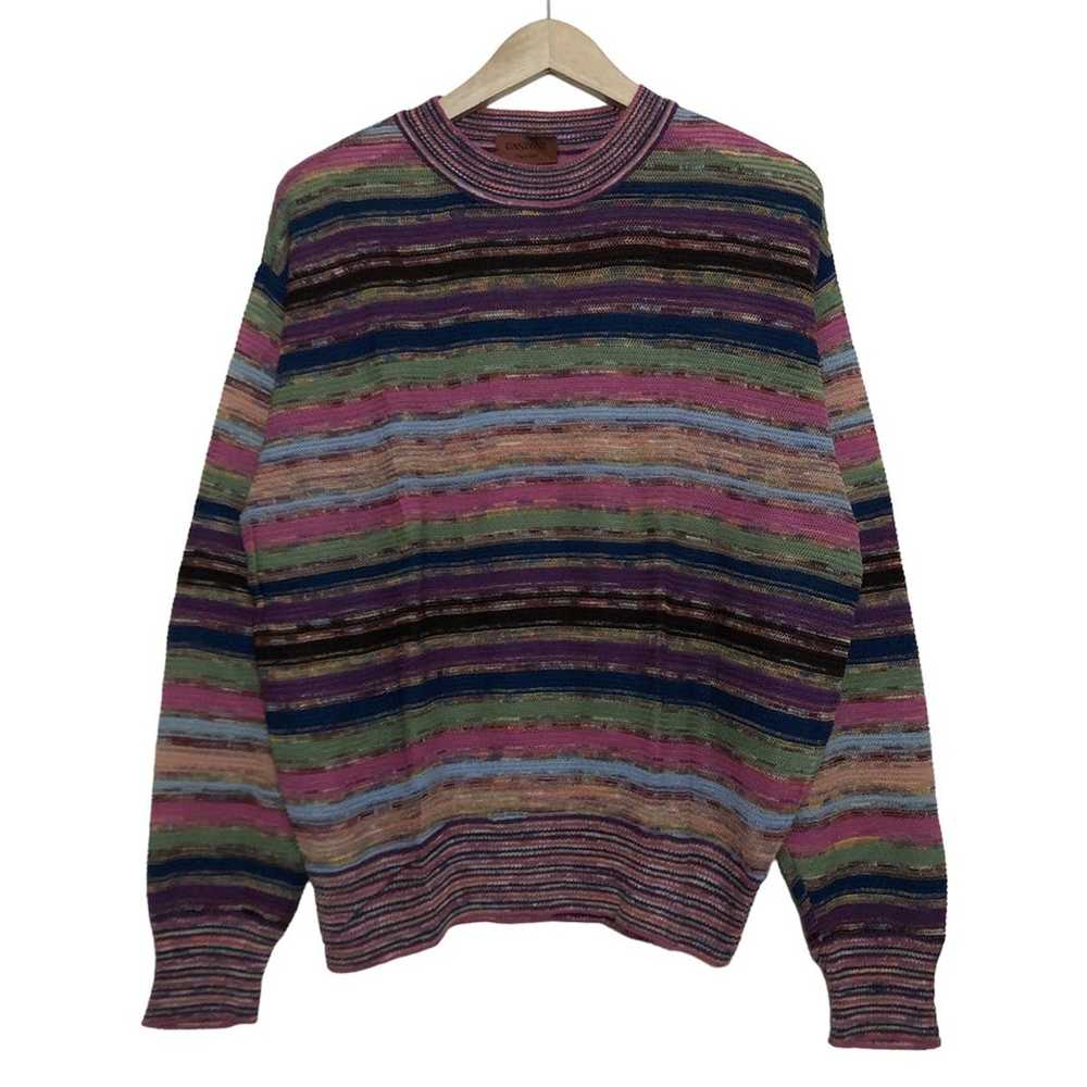 Coloured Cable Knit Sweater × Italian Designers ×… - image 1