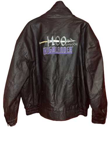 Movie × Vintage Highlander Black Leather Jacket 10