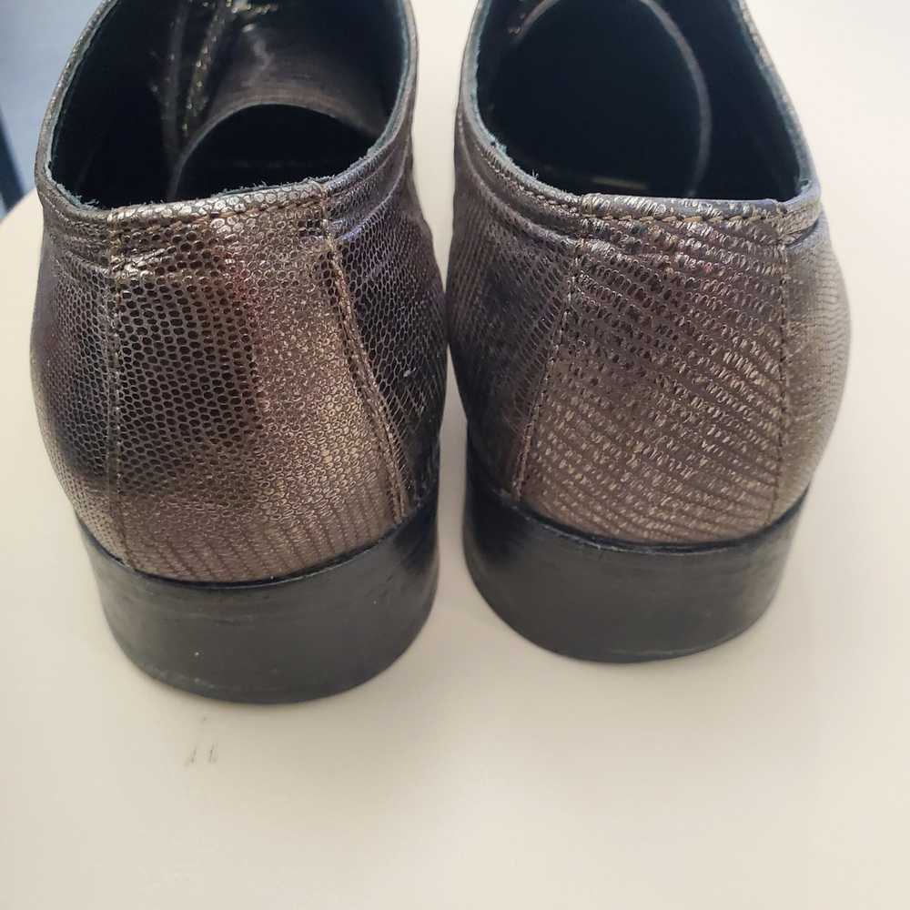 Allsaints All Saints Leather Metallic Cap Toe Lac… - image 4