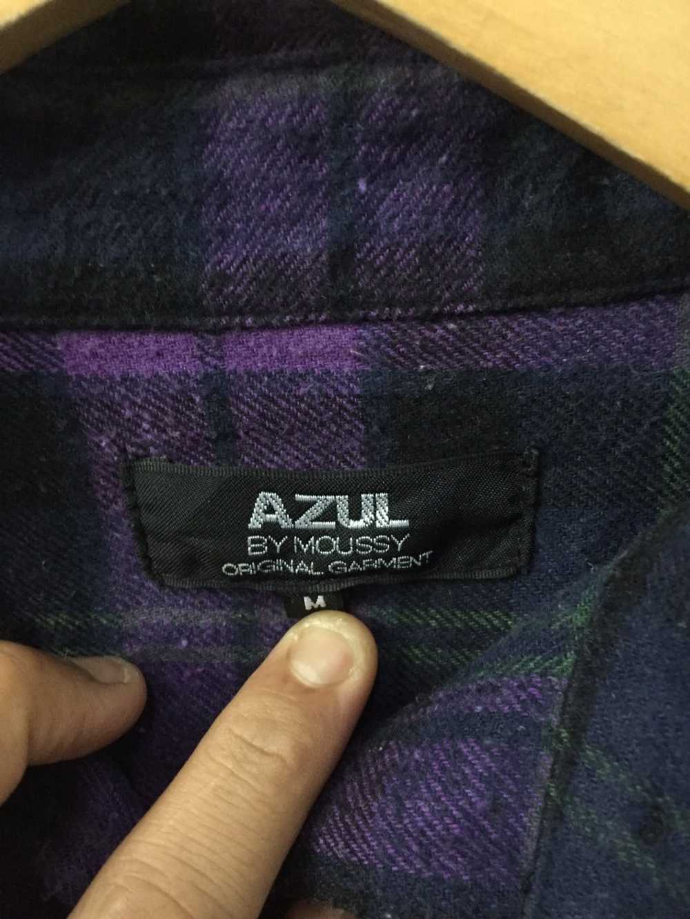 Japanese Brand × Streetwear FLANNEL AZUL by mouss… - image 3
