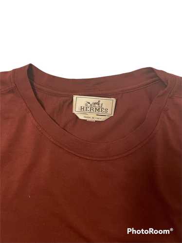 Hermes Hermès Burgundy T-shirt XL