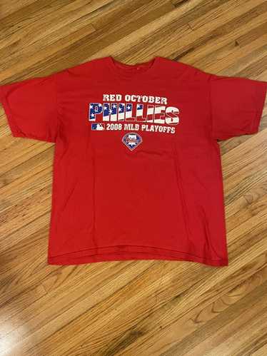 Majestic, Shirts, Philadelphia Phillies Mens Red T Shirt Raul Ibanez