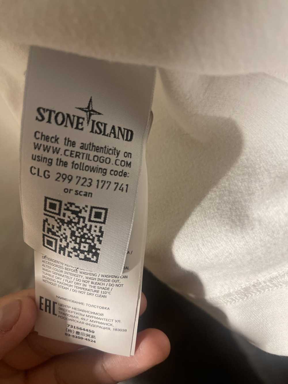Stone Island White Stone Island Longsleeve - image 4