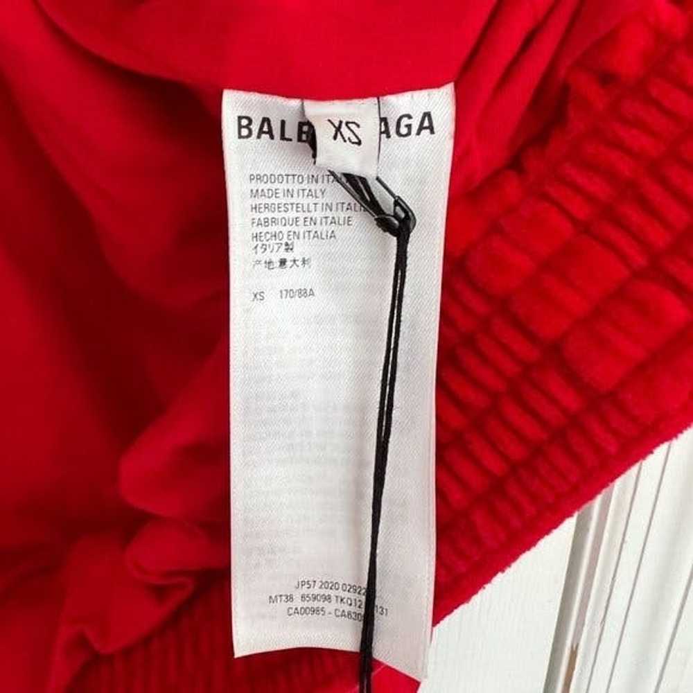 Balenciaga Balenciaga Red Velour Tracksuit Jacket… - image 7