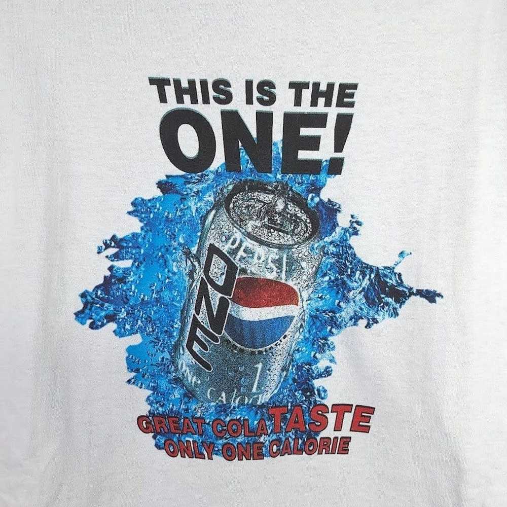 Vintage Pepsi One T Shirt Vintage 90s Cola Soda S… - image 4