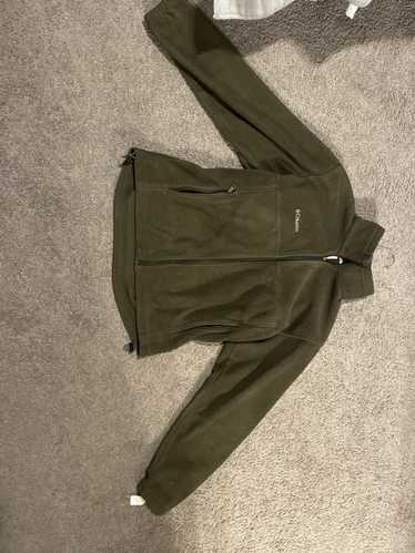 Columbia Columbia army green fleece full zip