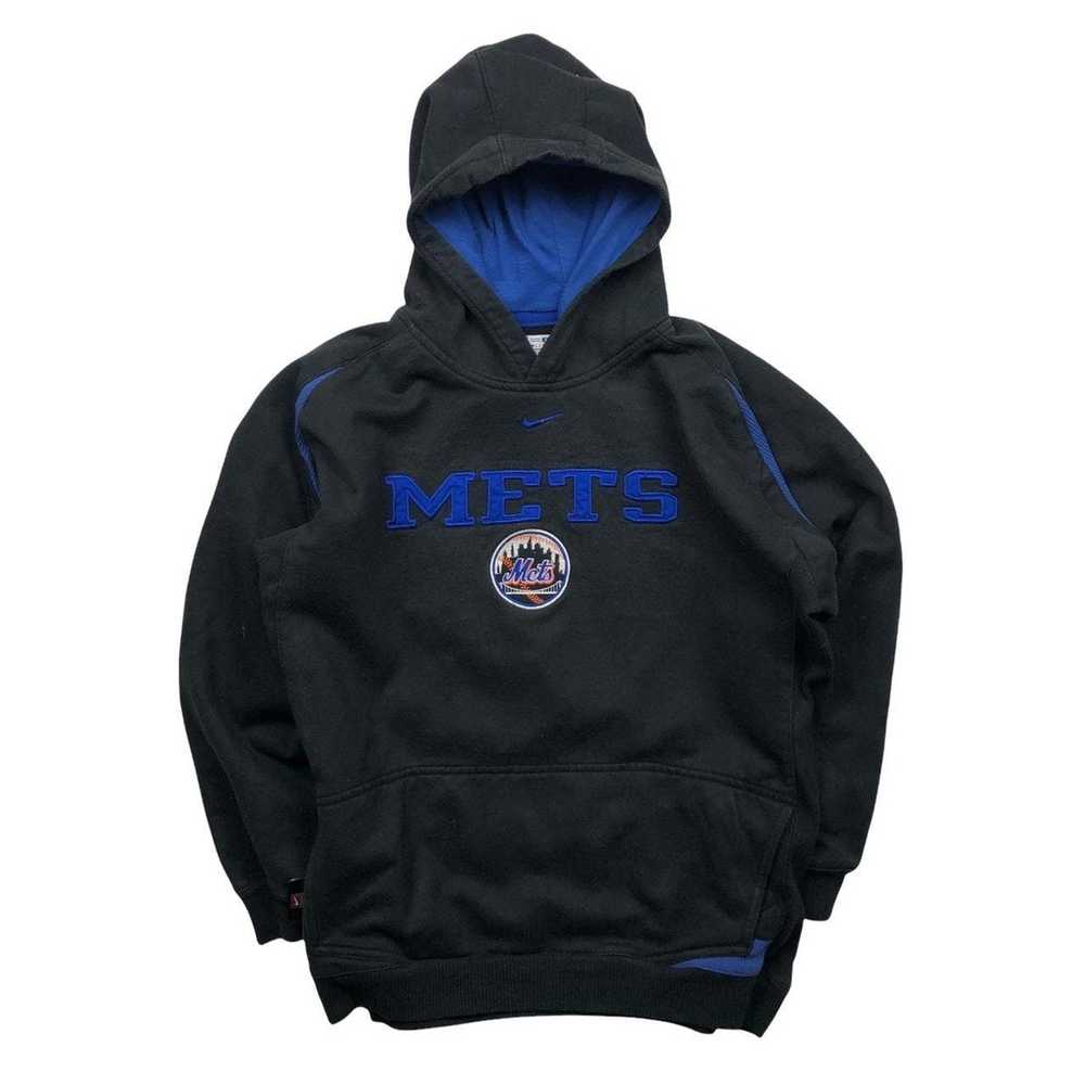 Nike × Vintage Vintage Nike Mets central swoosh hoodie - Gem