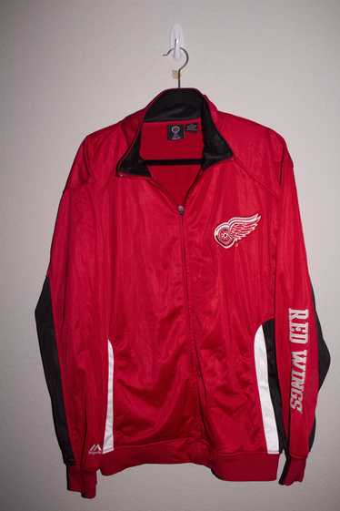 NHL × Vintage Detroit Red Wings Embroidered Jacket