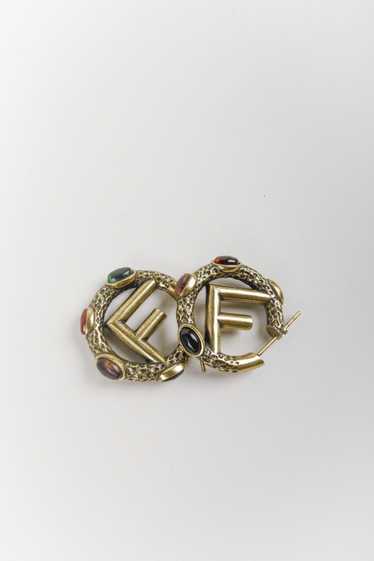 Fendi + Gold ‘F is Fendi’ Earrings