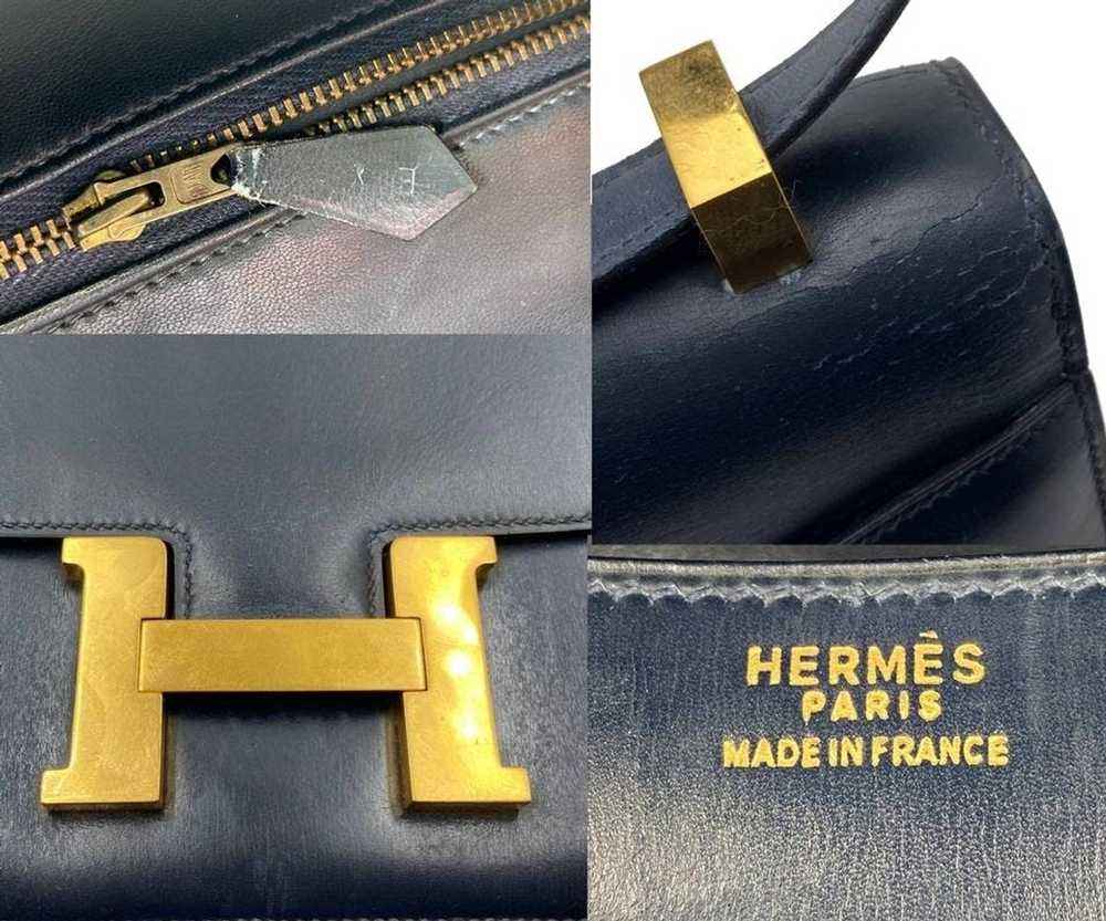Hermes Hermes Vintage Dark Navy Constance 23cm Go… - image 6