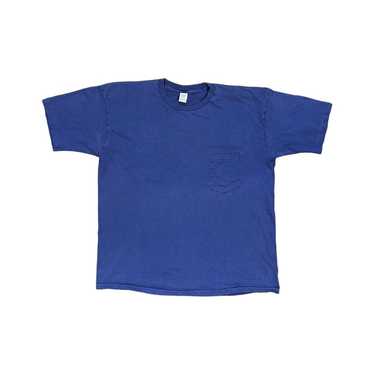 Gap × Vintage 90s GAP Blank Pocket Tee Blue