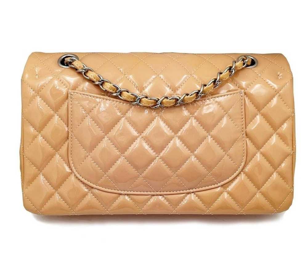 Chanel Chanel Peach Pink Double Flap Patent Leath… - image 3