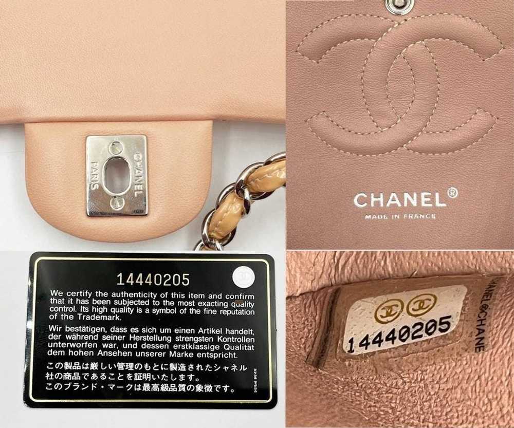 Chanel Chanel Peach Pink Double Flap Patent Leath… - image 6