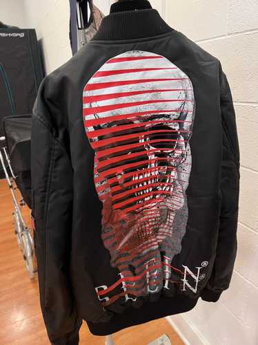 Philipp Plein Skull Print Bomber Jacket