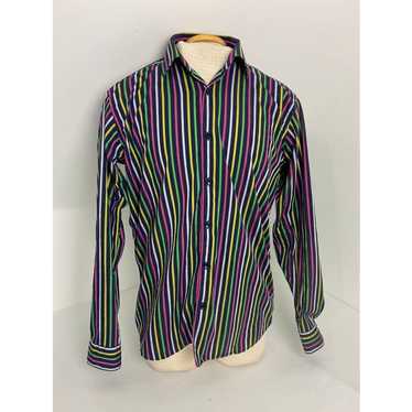 Jared Lang Jared Lang Striped Men's Button-Down S… - image 1