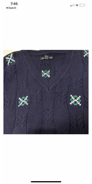 Gant Vintage Gant Hand Intarsia Cable Knit Sweater