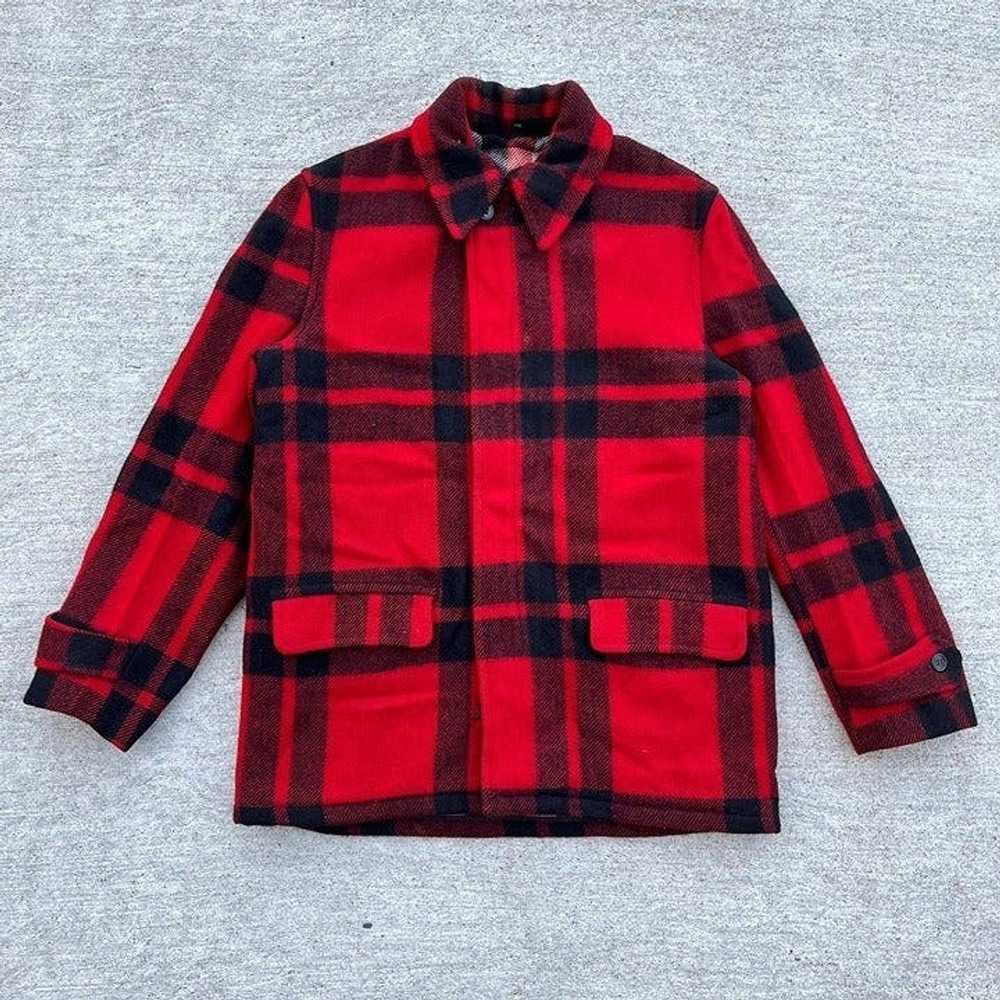 Made In Usa × Streetwear × Vintage 50’s Red Plaid… - image 1