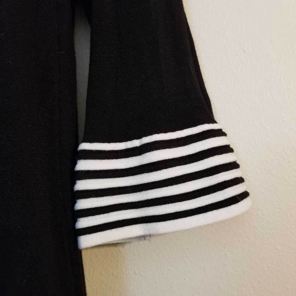 Boden Boden 4 Black Sweater Dress White Stripes P… - image 5