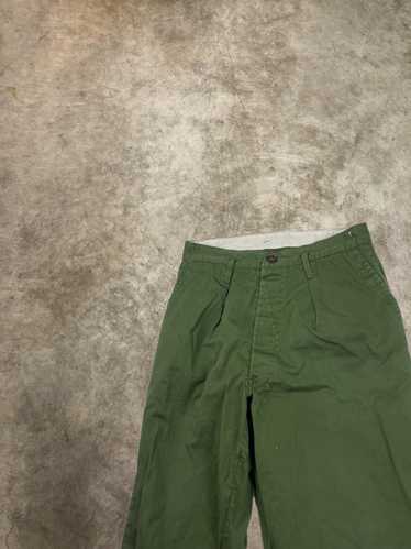 Vintage Vintage Military Pants Chino Olive Green S