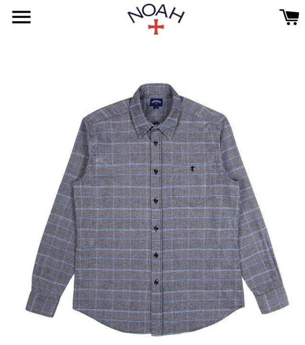 Noah Prince of Wales Checked Flannel Shirt - image 1