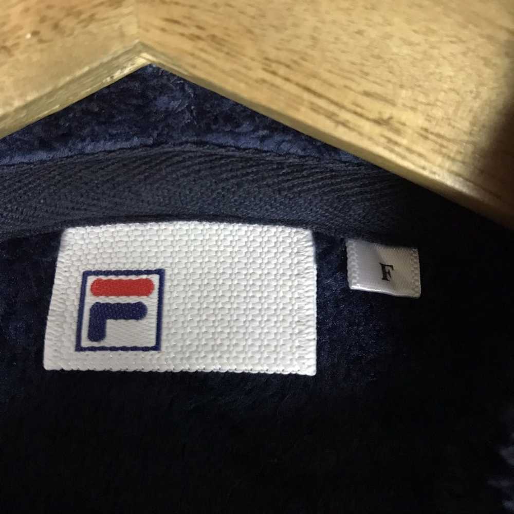 Fila Vintage FILA Centre Logo-Embroid Half Zip Cr… - image 10