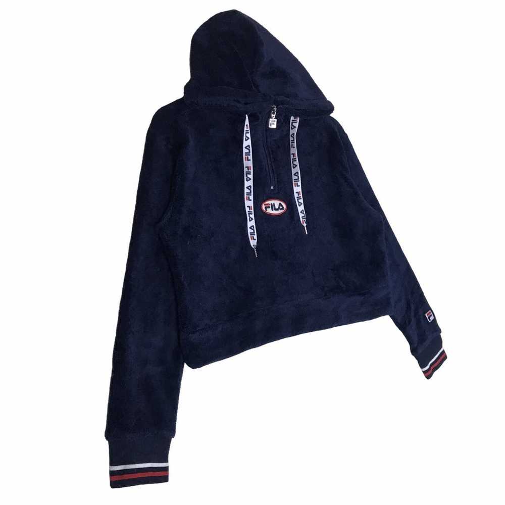 Fila Vintage FILA Centre Logo-Embroid Half Zip Cr… - image 6