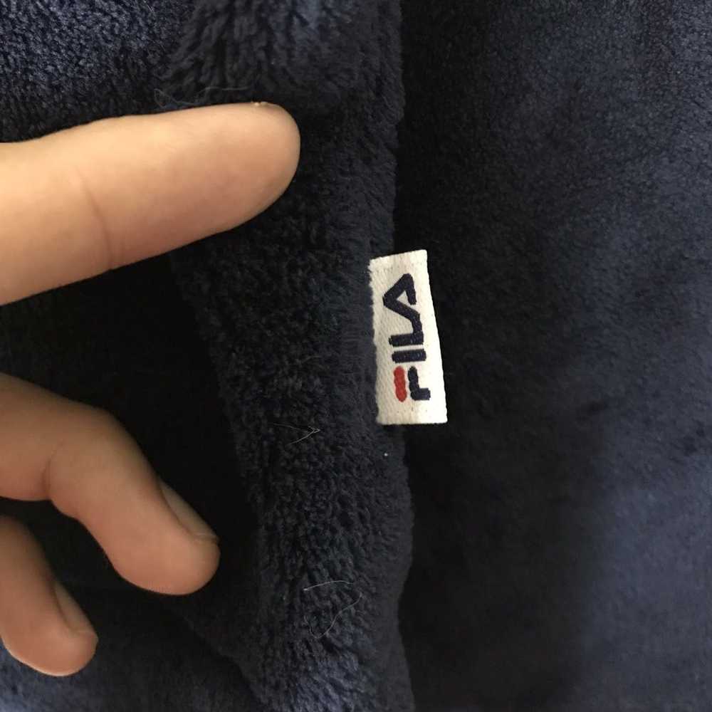 Fila Vintage FILA Centre Logo-Embroid Half Zip Cr… - image 9