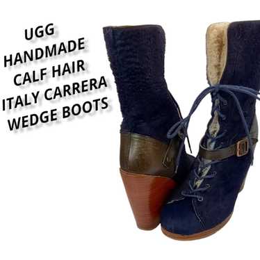 Ugg UGG Size 7 Caprera Indigo CalfHair Sheepskin … - image 1