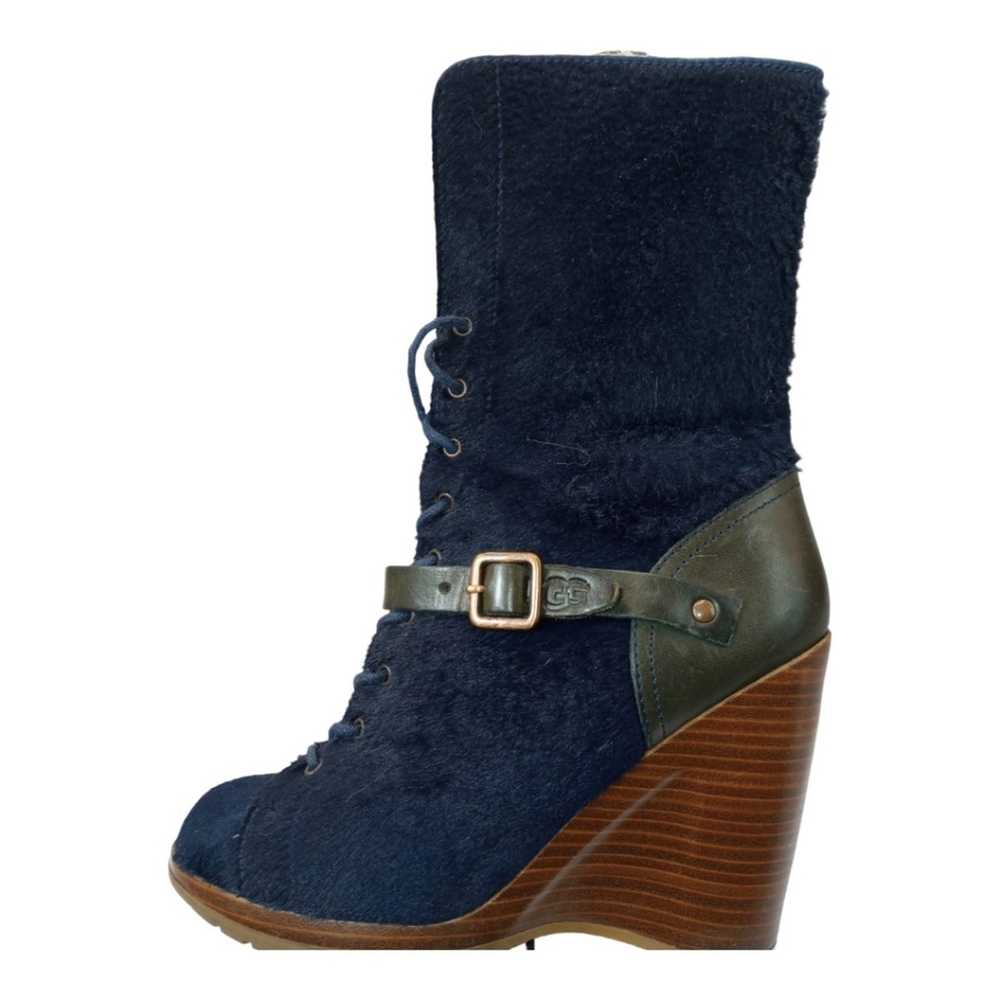 Ugg UGG Size 7 Caprera Indigo CalfHair Sheepskin … - image 6