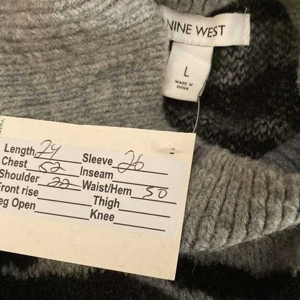 Nine West L Nine West tiger stripe sweater. Black… - image 3
