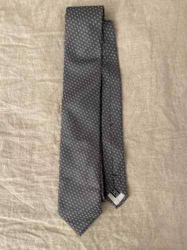 Yves Saint Laurent YSL Silver Grey Y Tie