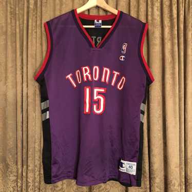 Vintage 90s Champion Toronto Raptors Jersey Vince Carter #15 NBA Promo Tee M