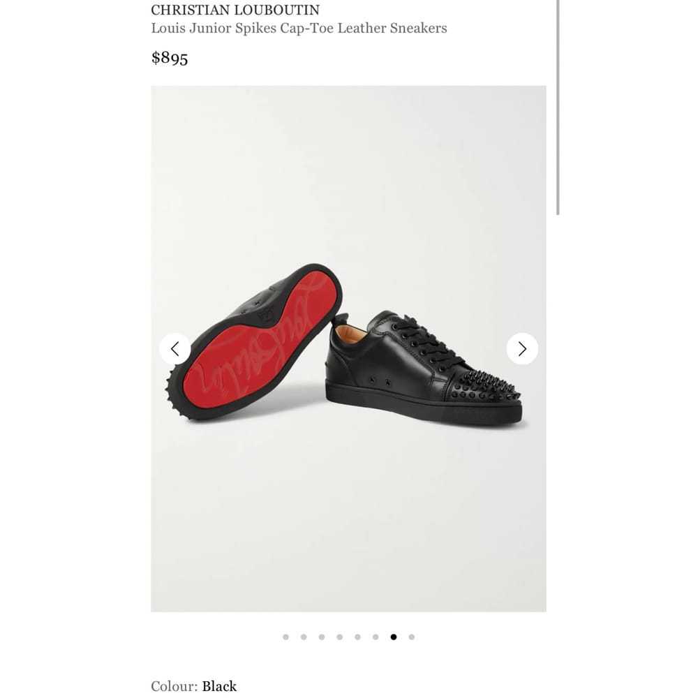 Christian Louboutin Leather trainers - image 5