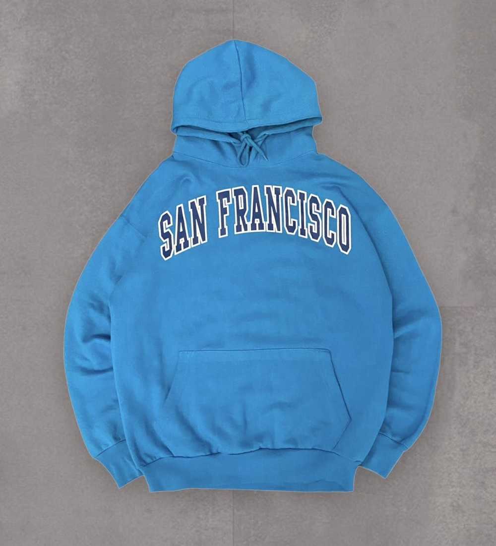 Vintage Y2K 2000s San Francisco Spellout Hoodie S… - image 1