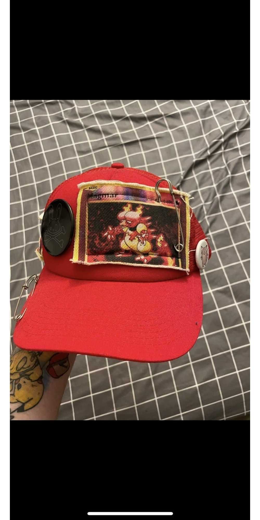 Custom × Streetwear Choreboy red Pokémon trucker … - image 1