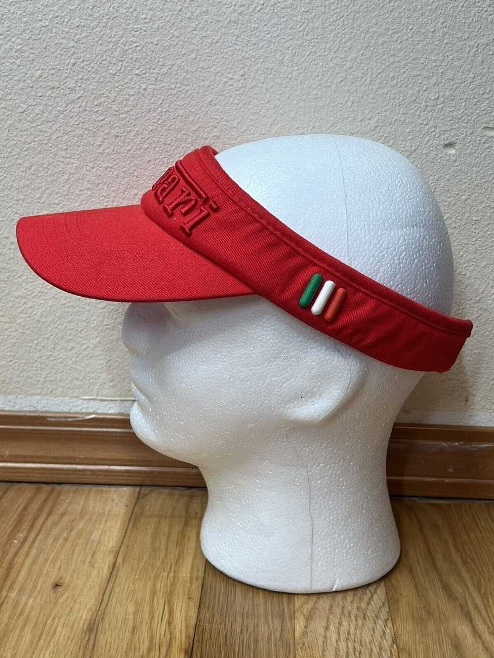 Ferrari FERRARI Official Rare Red Visor Hat Embro… - image 3