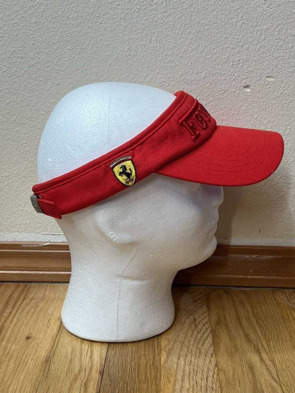 Ferrari FERRARI Official Rare Red Visor Hat Embro… - image 4