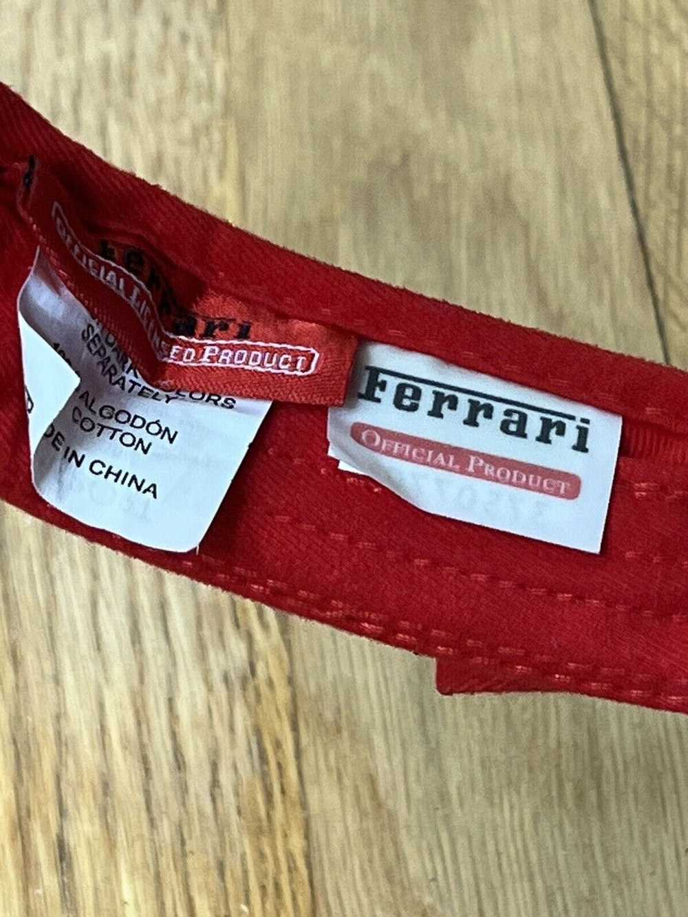 Ferrari FERRARI Official Rare Red Visor Hat Embro… - image 5