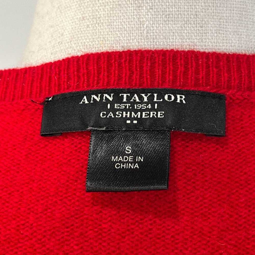 Ann Taylor Ann Taylor Cashmere v Neck Sweater Lon… - image 3