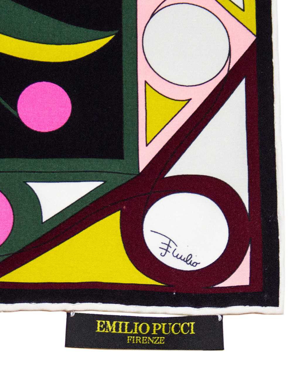 Emilio Pucci Printed Narrow Silk Scarf with Flowe… - image 4