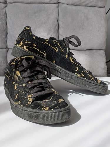 Puma Puma Black & Gold Streak Suede