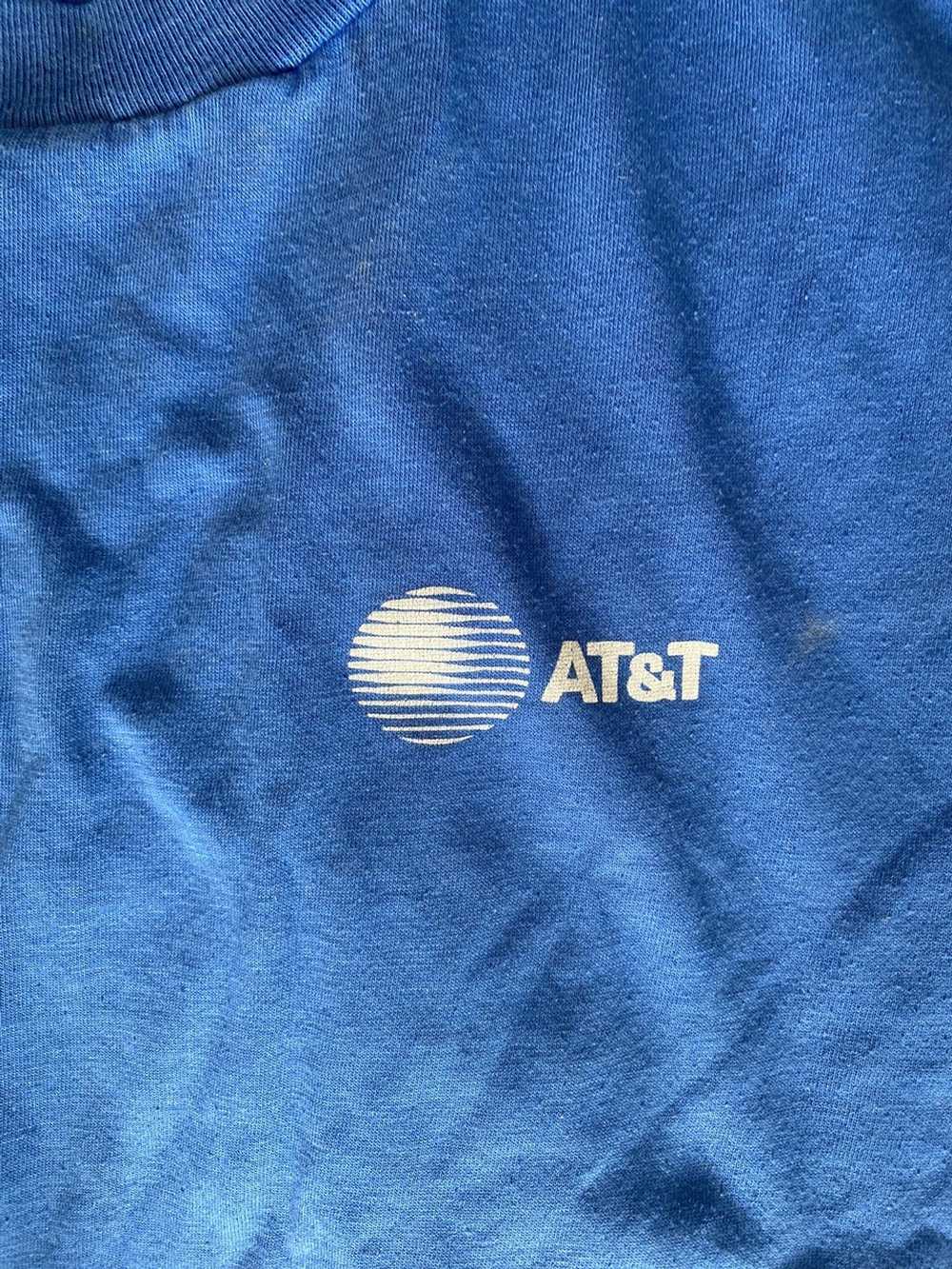 Hanes AT&T blue shirt - image 2