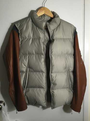 Undercover DOWN JACKET W/ LEATHER SLEEVES