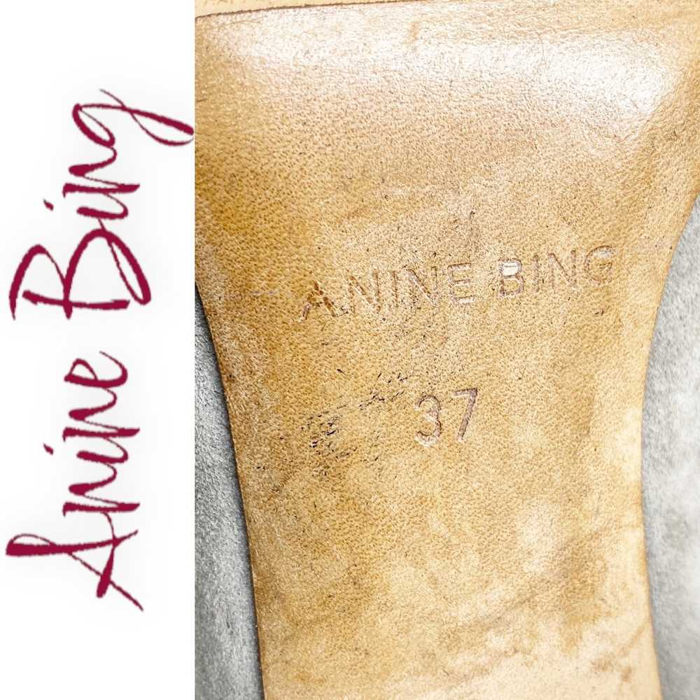 Anine Bing ANINE BING Irmelin Gray Suede Fringe A… - image 10