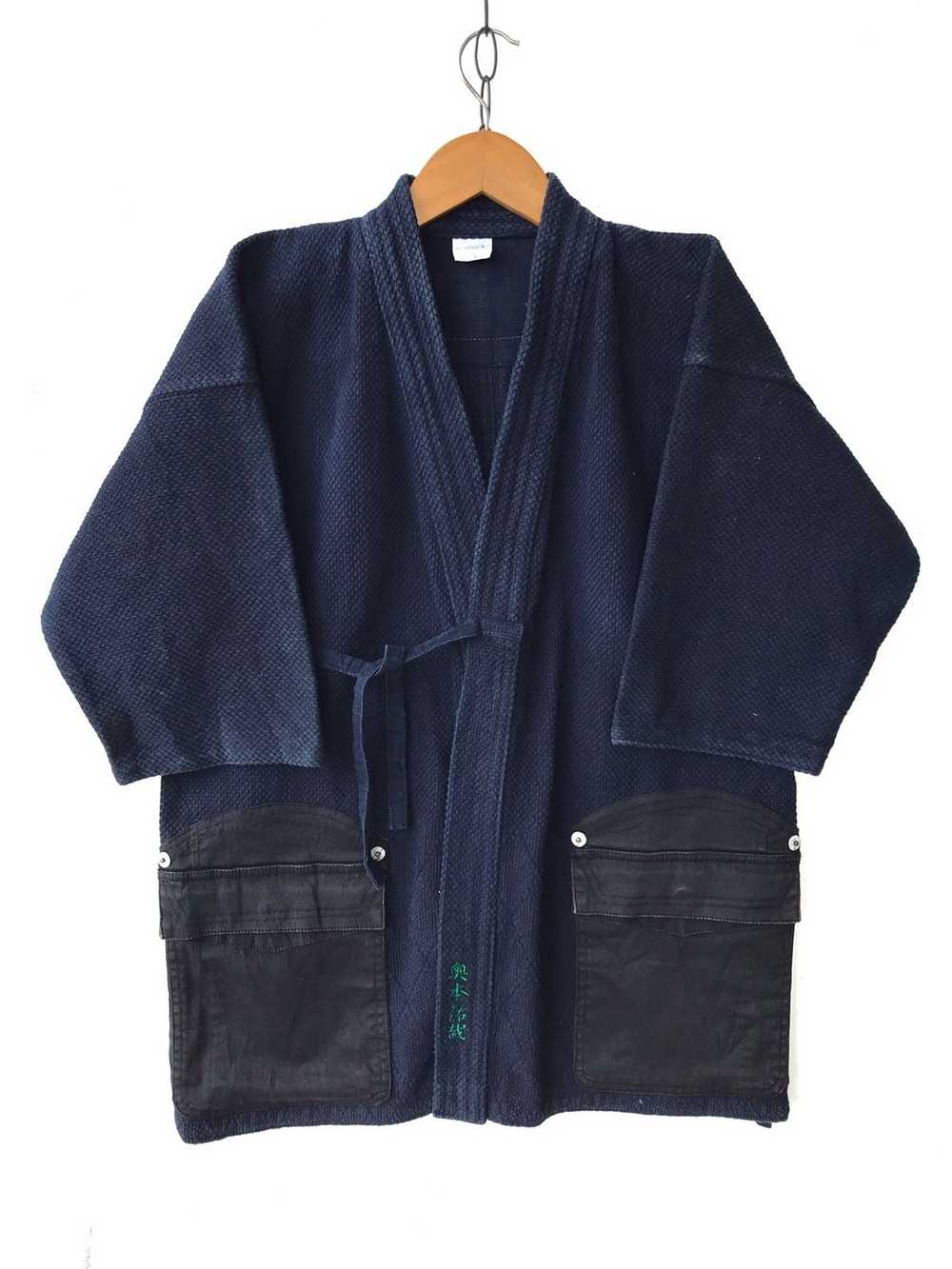 Indigo × Japanese Brand × Skulls Vtg Denim Kendo … - image 2