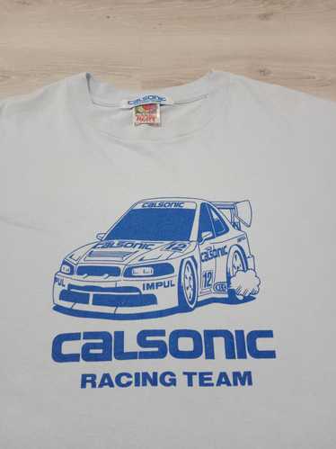 CALSONIC RACING TEAM Tシャツ Lサイズ R34GTR Calsonic R32 GTR Tee – MidnightSokudo